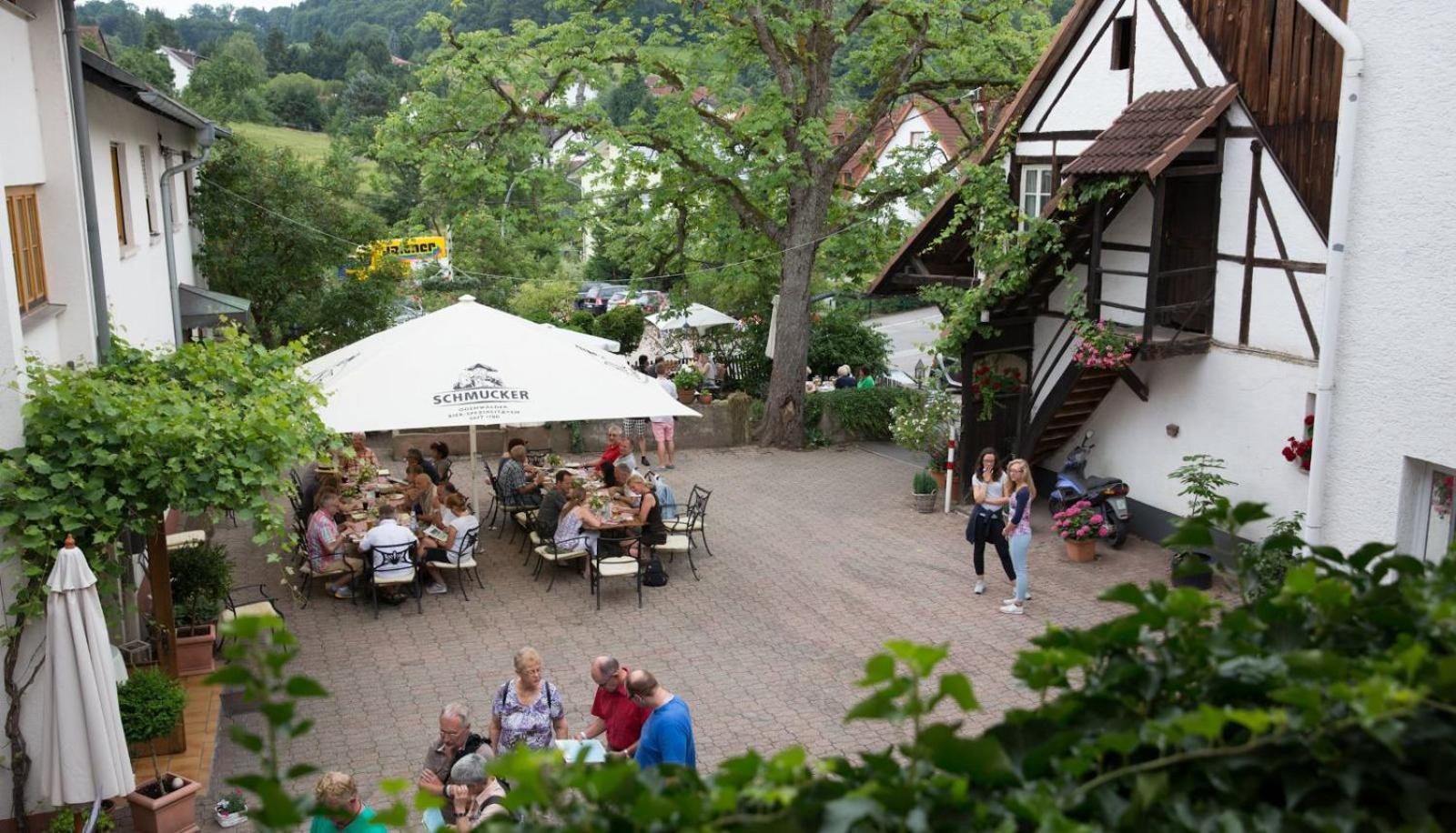 Gasthof Zur Rose Weinheim Exterior foto